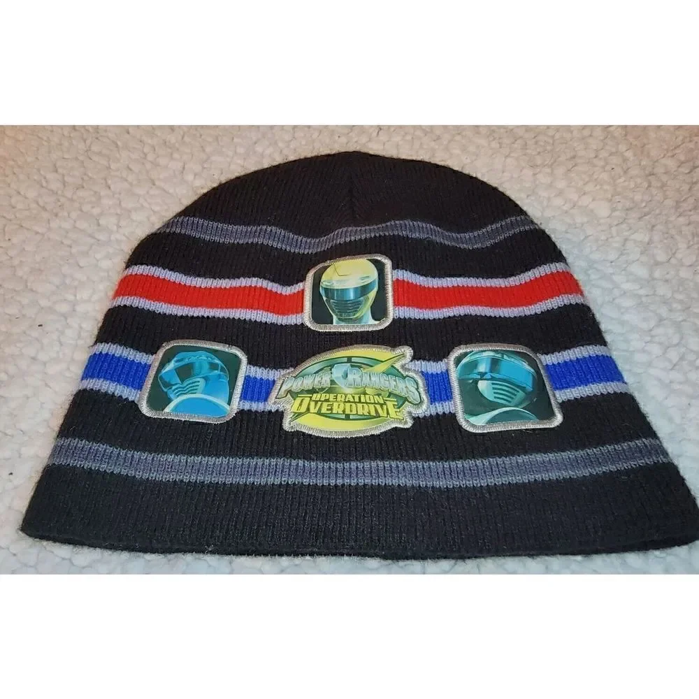 VTG RARE Power Rangers Mighty Morphin Beanie Hat Youth 90s Operation Overdrive